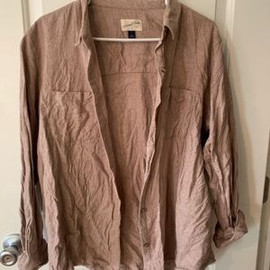 Flannel button-up universal thread SHACKET/ SHIRT - L